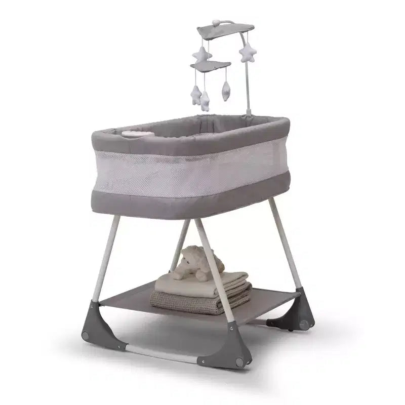 Culla a dondolo per bambini Shooting Star con rete traspirante - Platinum