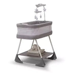 Culla a dondolo per bambini Shooting Star con rete traspirante - Platinum