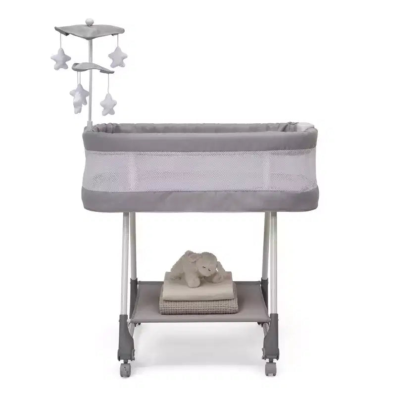 Culla a dondolo per bambini Shooting Star con rete traspirante - Platinum