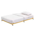 Kings Brand Furniture - Twin Size Metal Roll Out Platform Trundle Bed Frame for Daybed with Steel Slats