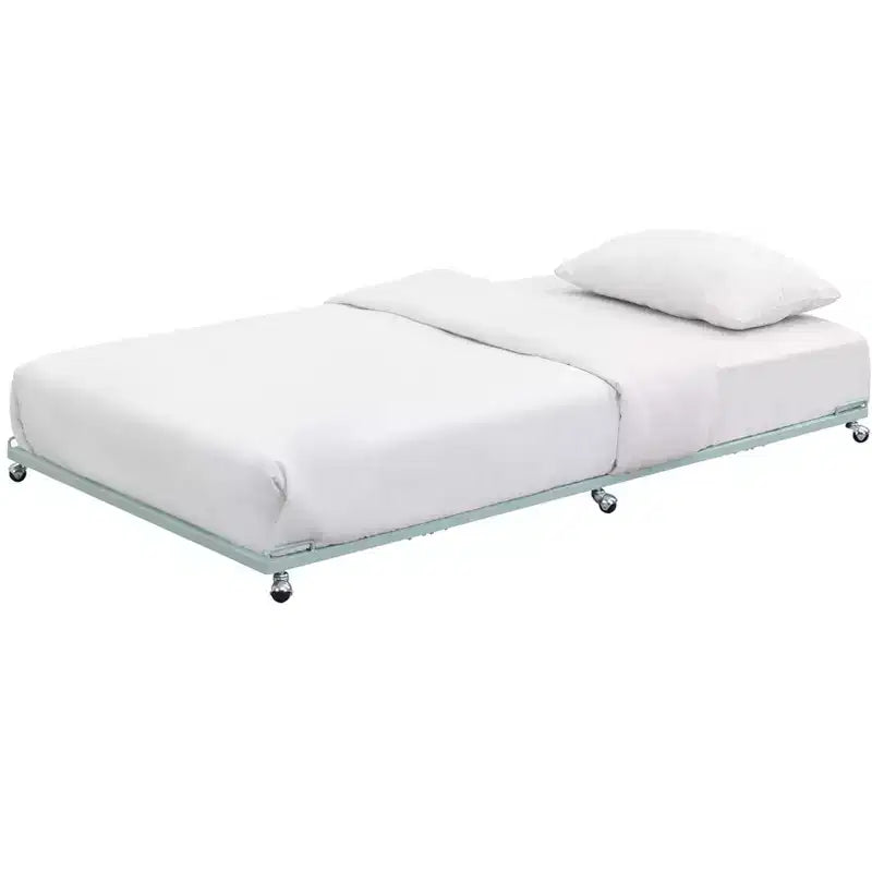 Struttura letto estraibile singola in metallo con piattaforma per divano letto e doghe in acciaio