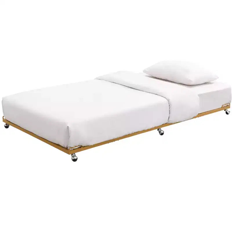 Struttura letto estraibile singola in metallo con piattaforma per divano letto e doghe in acciaio