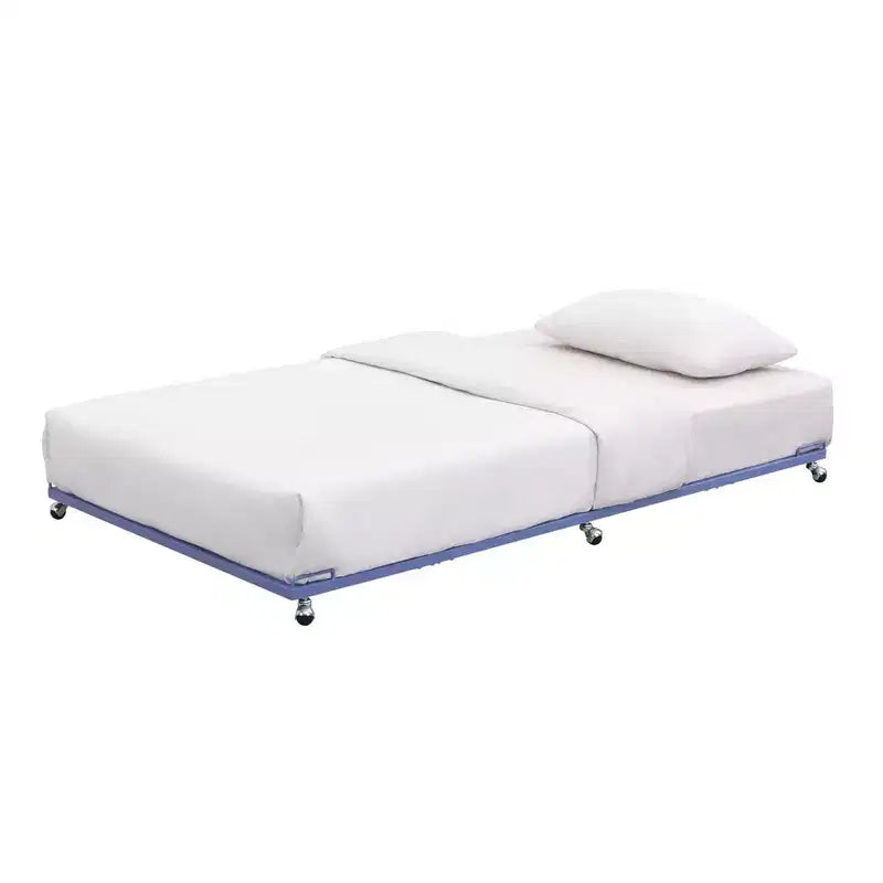 Struttura letto estraibile singola in metallo con piattaforma per divano letto e doghe in acciaio