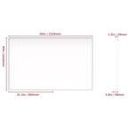 Specchio Moderno con Cornice Nera per Bagno: Grande, in Alluminio, da Parete, Verticale/Orizzontale