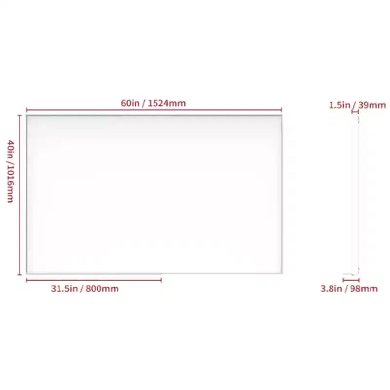 Specchio Moderno con Cornice Nera per Bagno: Grande, in Alluminio, da Parete, Verticale/Orizzontale