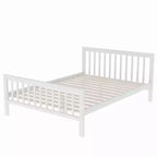 97.2''L 78.4''W Moderno letto a soppalco in legno per due persone con scale contenitore
