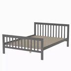 97.2''L 78.4''W Moderno letto a soppalco in legno per due persone con scale contenitore