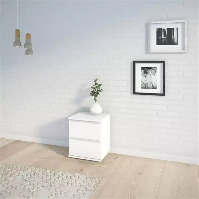 Comodino a 2 cassetti