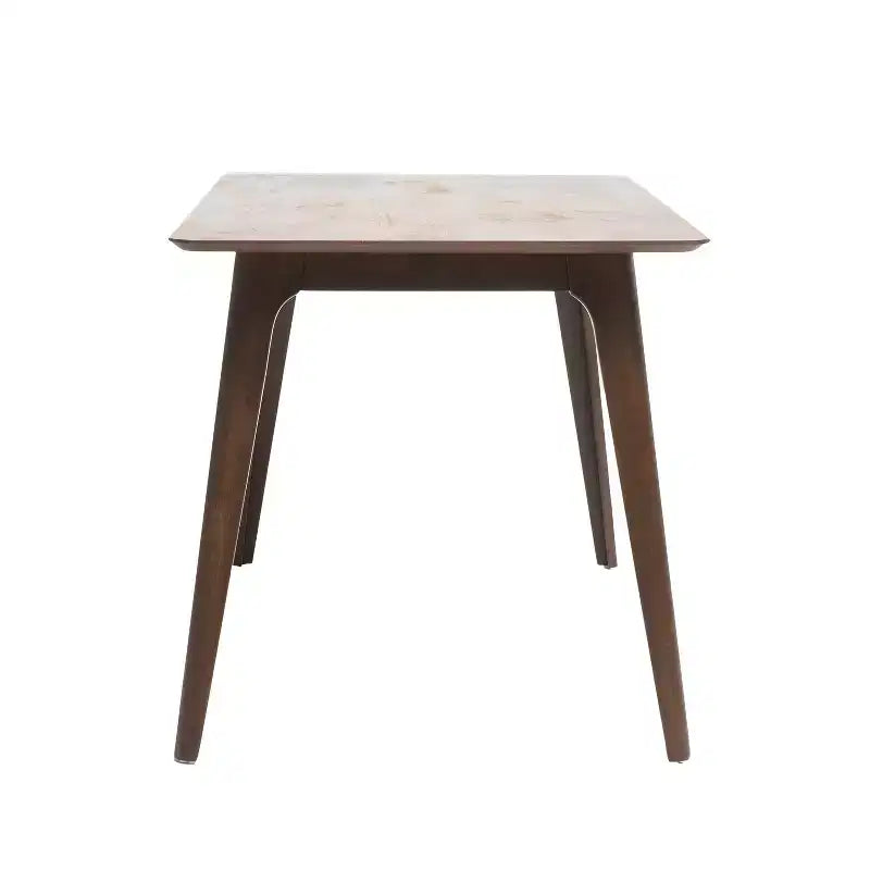 Set da pranzo Imwalle Mid-Century Modern 5 pezzi, rivestito in similpelle, noce e marrone scuro