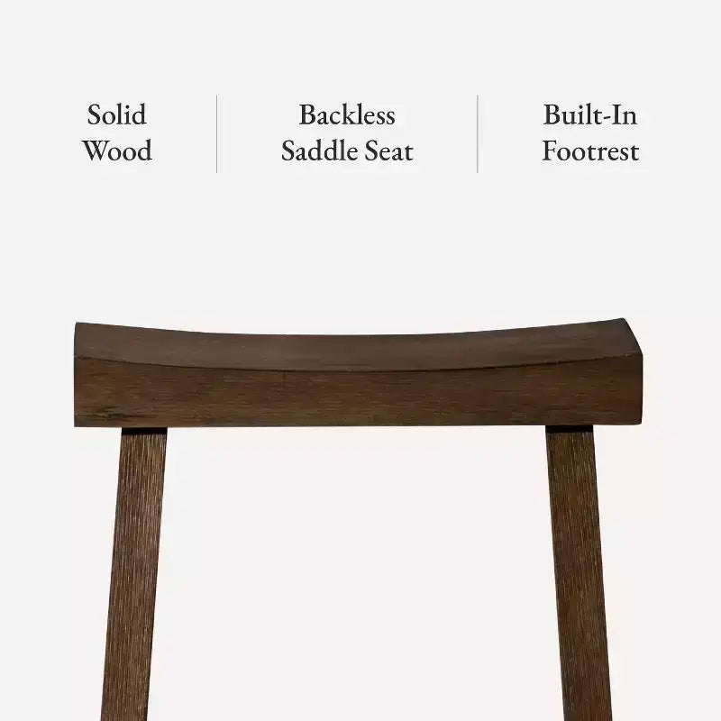 Sgabello da banco in legno senza schienale Vincent 27