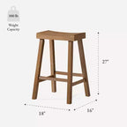 Sgabello da banco in legno senza schienale Vincent 27