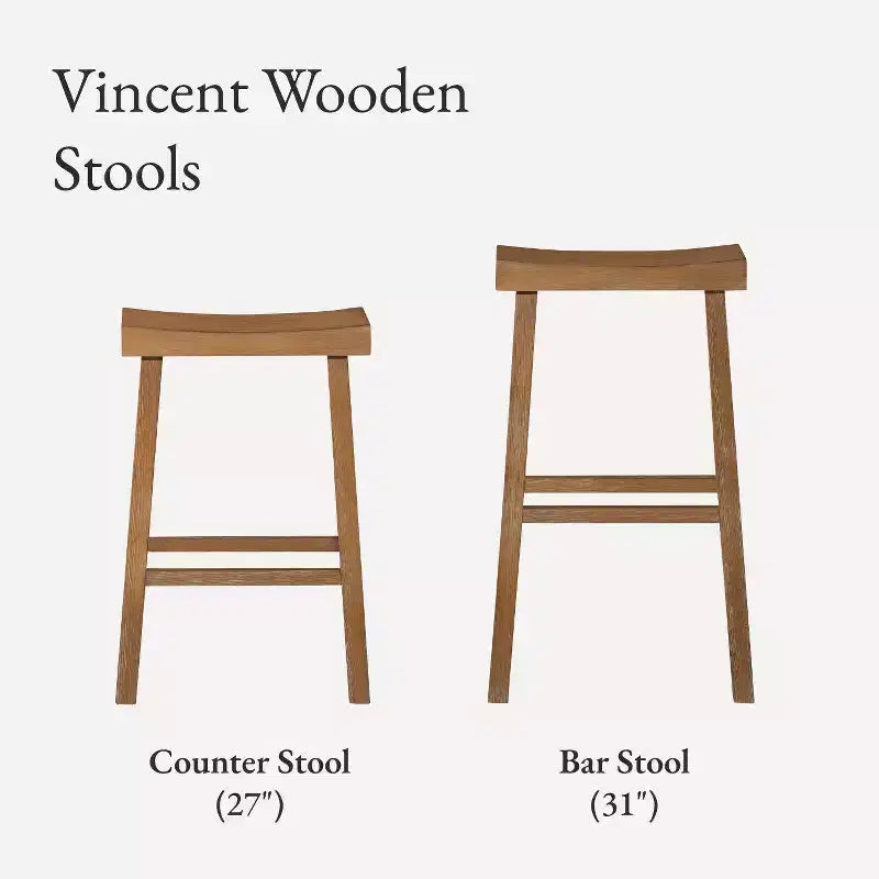 Sgabello da banco in legno senza schienale Vincent 27