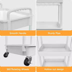 Carrello scorrevole a 5 ripiani con cassetto, organizer mobile salvaspazio per cucina - Capacità 150 kg