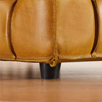 Poggiapiedi versatile in vera pelle