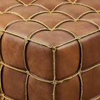 Poggiapiedi versatile in vera pelle