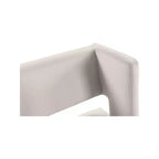 Sgabello da bancone Caleb in velluto crema