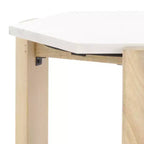 Tavolino Pisa in marmo - ACC3733A - Bianco/Naturale