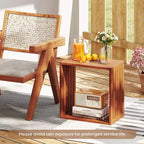 1/2 PZ Organizer a 3 Cubi, Scaffali Libreria Impilabili per Piccoli Spazi Teak