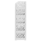 Scarpiera a 5 ripiani Karl Home in PVC (cloruro di polivinile) bianco, larga 42 cm, autoportante