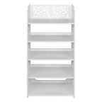 Scarpiera a 5 ripiani Karl Home in PVC (cloruro di polivinile) bianco, larga 42 cm, autoportante