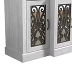 Credenza larga Calidia a 4 ante - Quercia grigia polvere