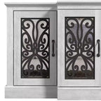 Credenza larga Calidia a 4 ante - Quercia grigia polvere