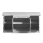 Credenza larga Calidia a 4 ante - Quercia grigia polvere