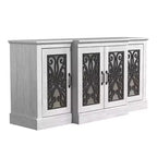 Credenza larga Calidia a 4 ante - Quercia grigia polvere
