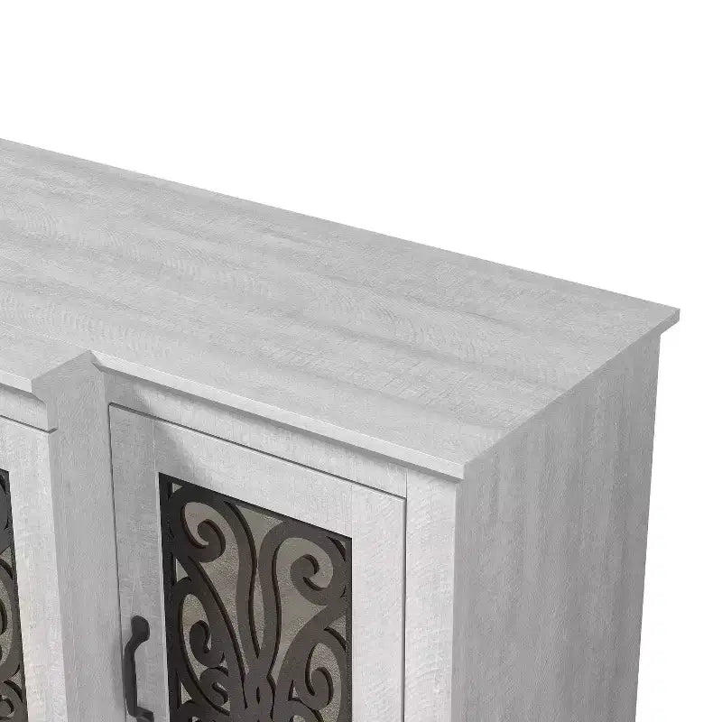 Credenza larga Calidia a 4 ante - Quercia grigia polvere
