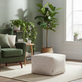 Majestic Home Goods,Ottoman Pouf Charlie Beige