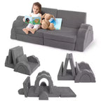 11-piece modular children's play sofa set, children's combination sofa, convertible sofa and floor mat, suitable for boys and girls.