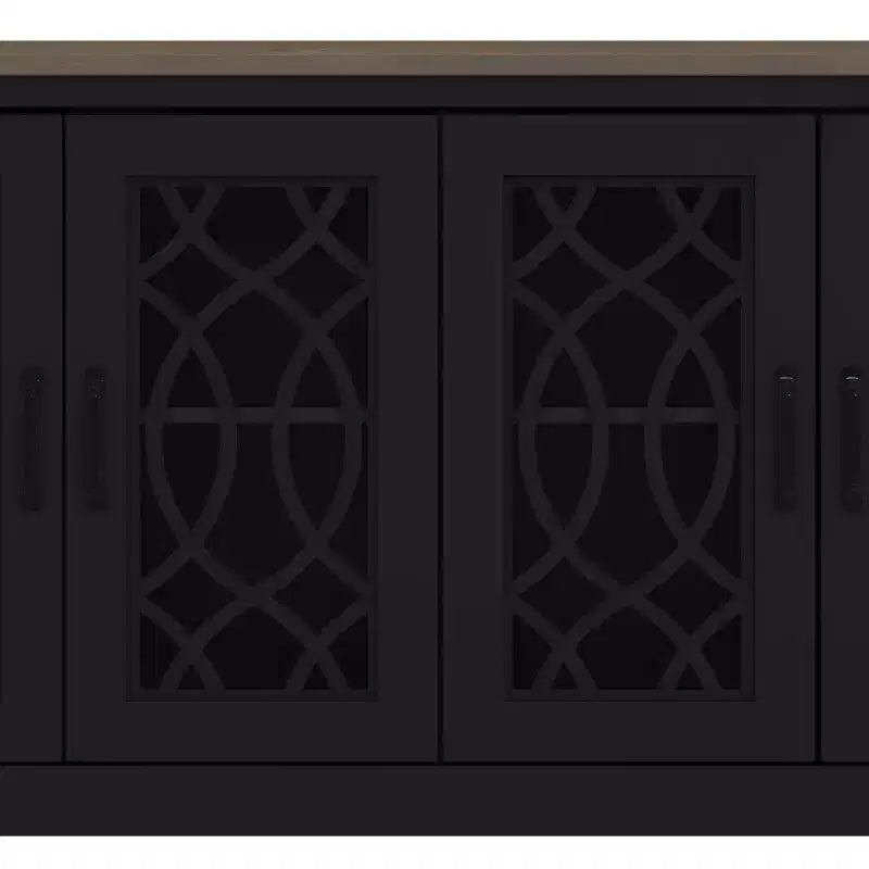 Mobile TV Galano con contenitore e motivo decorativo intagliato 151,4 L 39,9 P 74,4 H cm