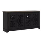 Mobile TV Galano con contenitore e motivo decorativo intagliato 151,4 L 39,9 P 74,4 H cm