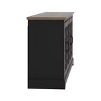 Mobile TV Galano con contenitore e motivo decorativo intagliato 151,4 L 39,9 P 74,4 H cm