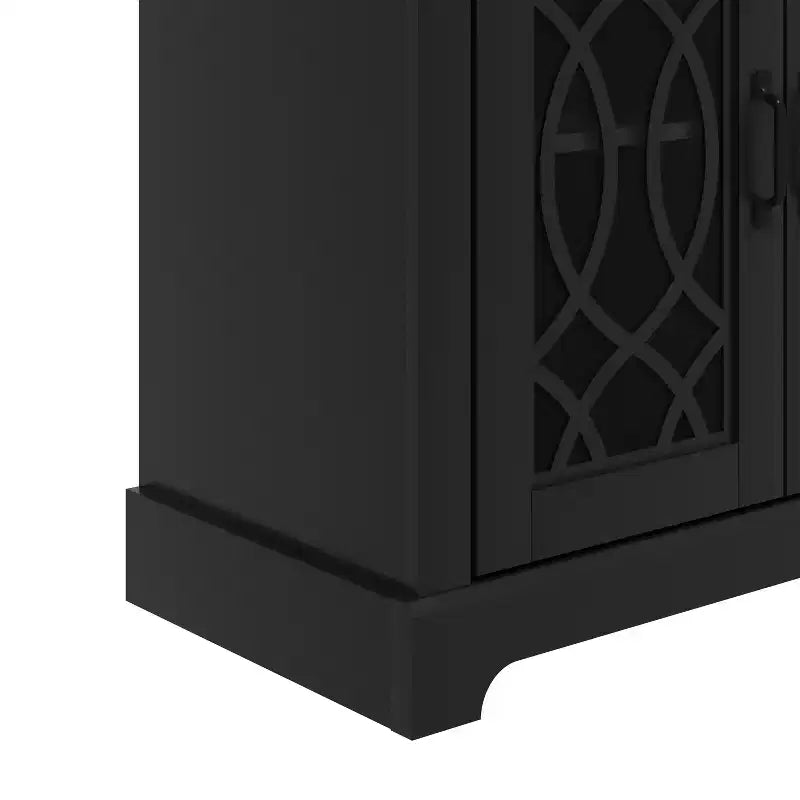 Mobile TV Galano con contenitore e motivo decorativo intagliato 151,4 L 39,9 P 74,4 H cm