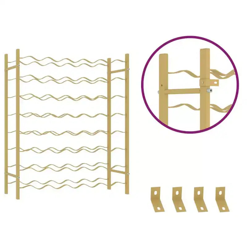 vidaXL Portabottiglie per Vino Scaffale Porta Bottiglie Organizzatore Conservazione Vino per Dispensa Cucina Metallo