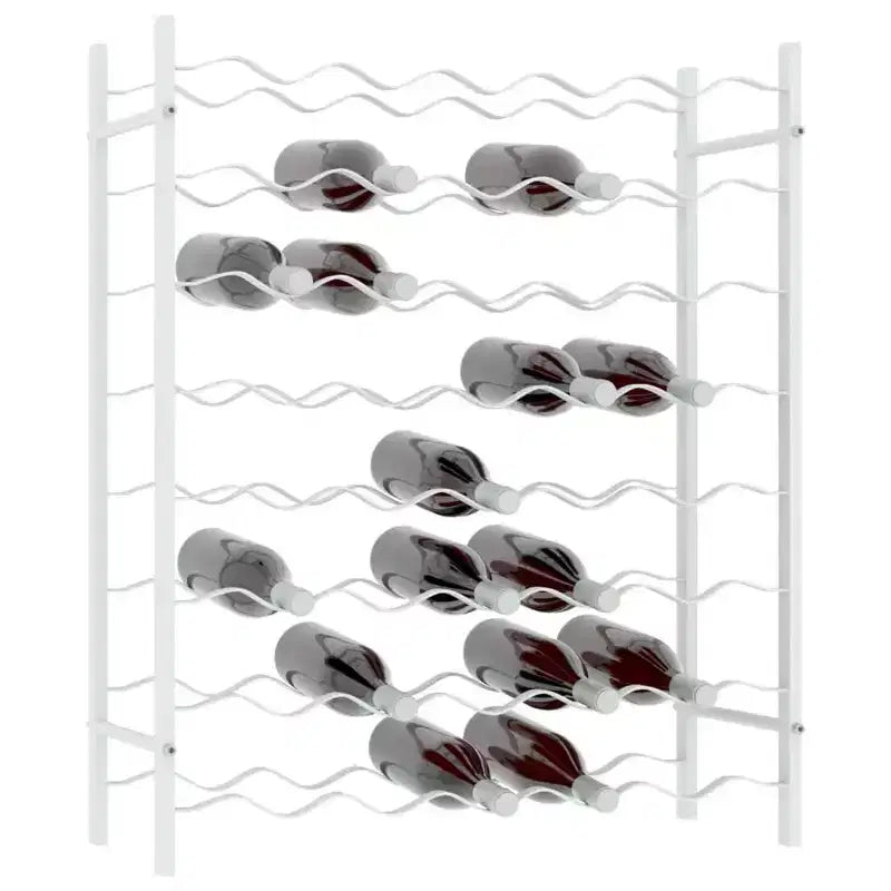 vidaXL Portabottiglie per Vino Scaffale Porta Bottiglie Organizzatore Conservazione Vino per Dispensa Cucina Metallo