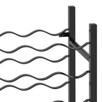 vidaXL Portabottiglie per Vino Scaffale Porta Bottiglie Organizzatore Conservazione Vino per Dispensa Cucina Metallo