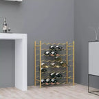 vidaXL Portabottiglie per Vino Scaffale Porta Bottiglie Organizzatore Conservazione Vino per Dispensa Cucina Metallo