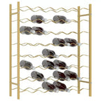 vidaXL Portabottiglie per Vino Scaffale Porta Bottiglie Organizzatore Conservazione Vino per Dispensa Cucina Metallo
