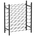 vidaXL Portabottiglie per Vino Scaffale Porta Bottiglie Organizzatore Conservazione Vino per Dispensa Cucina Metallo