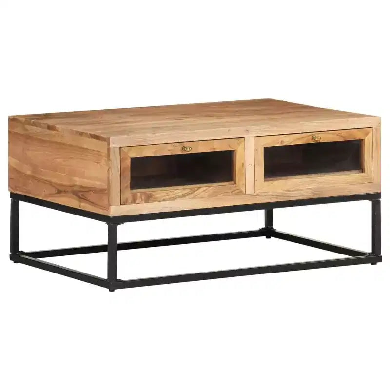 vidaXL Tavolino da caffè 90x60x40 cm in Legno Massello di Acacia