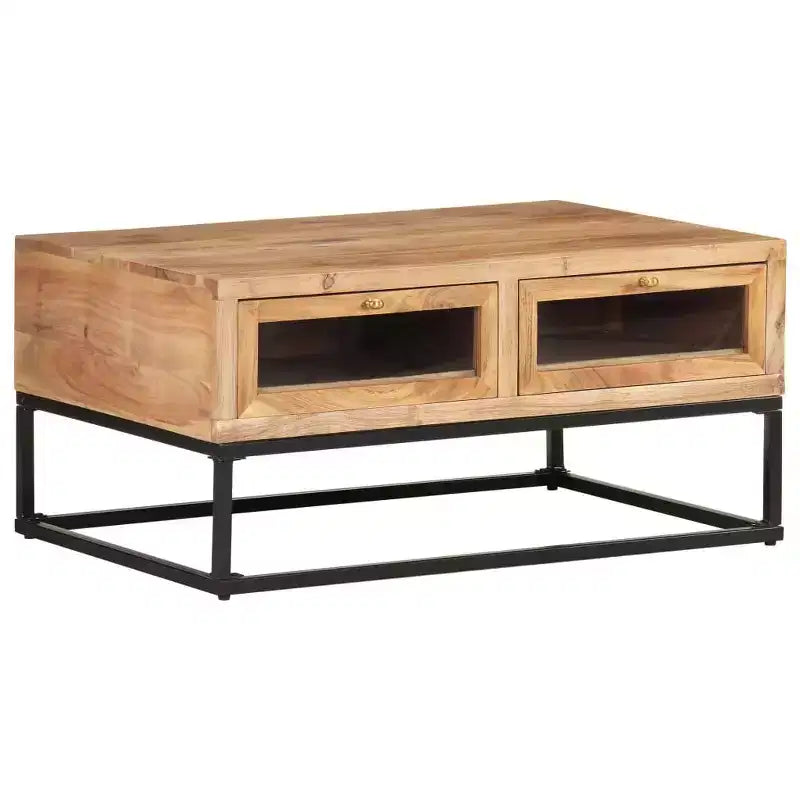 vidaXL Tavolino da caffè 90x60x40 cm in Legno Massello di Acacia