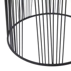 Tavolino d'appoggio in metallo contemporaneo nero