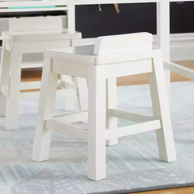 Martha Stewart Crafting Kids Stools Set of 2: Anti-Tip Wooden Chairs for Kids Activity Table | Stools for Toddler Play Table Play