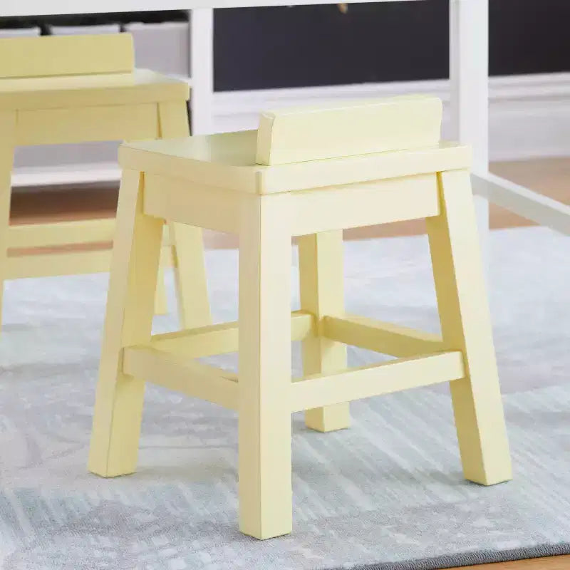 Sgabelli per Bambini: Seggioline in Legno Anti-Ribaltamento per Tavoli da Gioco | Sgabelli per Tavolo Attività e Giochi per Bambini